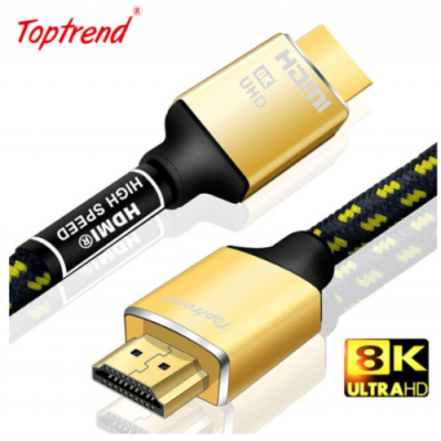 TOPTREND 8K CAVO HDMI 48Gbps 2 METRI SILVER PLATED